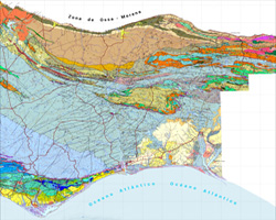 Mapa Geológico da Zona Transfronteiriça de Espanha e Portugal, na escala 1:200 000