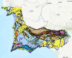 Geological Map of the Portuguese South Zone, scale 1:400 000 (2020 Edition)