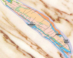 Carta Geológica do Anticlinal de Estremoz