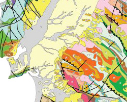 Geological Map of Portugal, scale 1:1 000 000