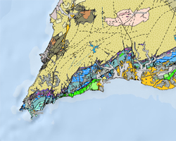 Geological Map of the Algarve Region, scale 1:100 000